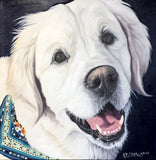 F&S Gift Store 12x12" Custom Pet Portrait // Oil Painting // Pet Lover Gift // Pet Memorial Painting // Personalized Pet Artwork // Custom Pet Artwork