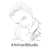 Personalized Oil Painting From Photos, handcraft art on Canvas-Show Case ANC101661-24