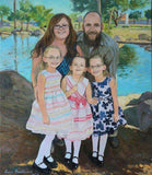 F&S Gift Store Custom family portrait, Family painting, Made to order portrait, Portrait painting, Family oil painting, Portrait from a photo, Gift for dad