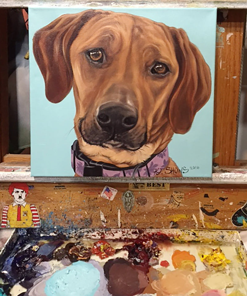 F&S Gift Store 12x12" Custom Pet Portrait // Oil Painting // Pet Lover Gift // Pet Memorial Painting // Personalized Pet Artwork // Custom Pet Artwork