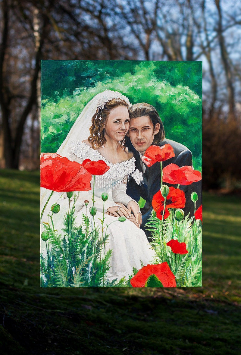 Personalized Oil Painting From Photos, handcraft art on Canvas-Show Case MML102599-36
