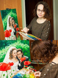 Personalized Oil Painting From Photos, handcraft art on Canvas-Show Case MML102599-36