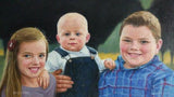 F&S Gift Store Custom Kids Portrait, CUSTOM portrait Painting from Photo,Turn photo into oil painting, 100% Handmade, Wedding portrait, Pet portrait - Ad