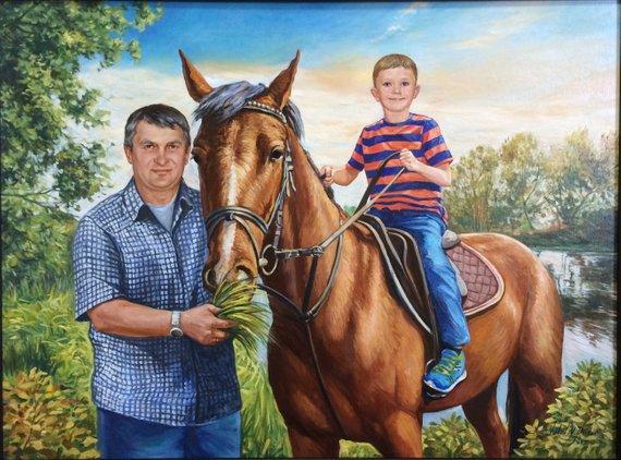 Personalized Oil Painting From Photos, handcraft art on Canvas-Show Case QHK100763-30