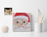 F&S Gift Store Pet painting, Custom cat portrait, Custom dog portrait, Christmas pets, Christmas decoration, Memorial gift, Custom gift, Custom portrait