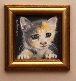 F&S Gift Store CUSTOMIZE YOUR PET - pet portrait - painting - art - original - wooden board - acrylic/oil - cat -dog - 10x10cm by Sue Flask