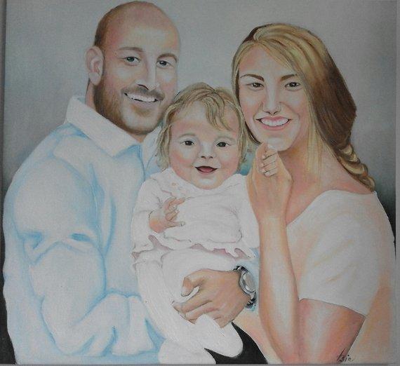 Personalized Oil Painting From Photos, handcraft art on Canvas-Show Case TNK101741-36