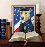 F&S Gift Store Dog Portrait Custom, Service Dog, Therapy dog, Service dog gift, dog oil painting, dog painting custom, christmas gift, personalized gift