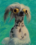 F&S Gift Store CUSTOM Dog Portrait Oil Painting, Puppy Pet Portrait Drawing on Canvas or Panel all sizes cute realistic style