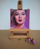 F&S Gift Store Small portrait from photo order modern painting oil commission personalized pop art