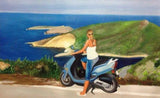 F&S Gift Store Girlfriend Custom Portrait Illustration Oil Painting - 1 People From Realistic Photo- Eternity Art-Love Gift For Family,Couple,Birthday...