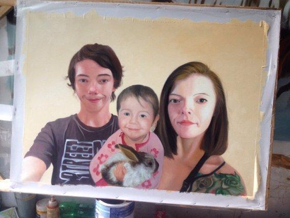 Personalized Oil Painting From Photos, handcraft art on Canvas-Show Case MJI101757-12