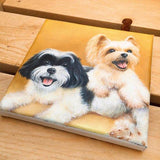 F&S Gift Store Custom Pet Portrait from Photo. Dog Portrait Oil Painting. Handmade Gift Pet Memorial Dog Lover Gift. Pet Lover Keepsake. Free Shipping.