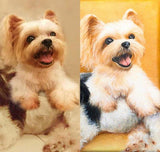 F&S Gift Store Custom Pet Portrait from Photo. Dog Portrait Oil Painting. Handmade Gift Pet Memorial Dog Lover Gift. Pet Lover Keepsake. Free Shipping.