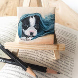 F&S Gift Store Custom Pet Portrait from Photo. Dog Portrait Oil Painting. Handmade Gift Pet Memorial Dog Lover Gift. Pet Lover Keepsake. Free Shipping.