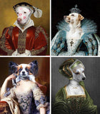 F&S Gift Store Anne Boleyn, Custom Pet Portraits, Dog or Cat Portrait, Digital personalized portrait painting, using your Pet's Photo