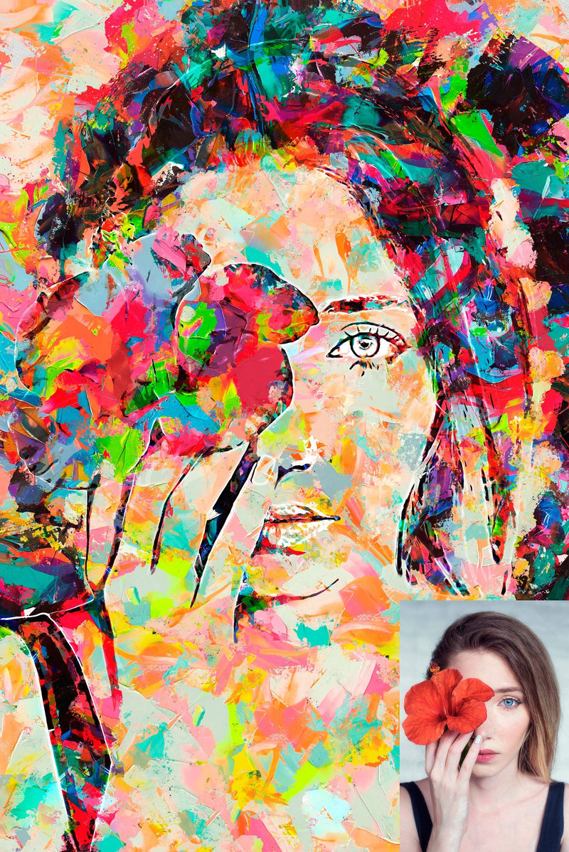 Personalized Oil Painting From Photos, handcraft art on Canvas-Show Case SFA102394-48