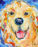F&S Gift Store Pet portrait Custom Karen Tarlton Original Oil Painting Commission - palette knife impasto fine art