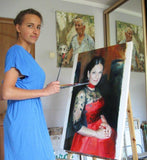 Personalized Oil Painting From Photos, handcraft art on Canvas-Show Case DRI102056-48