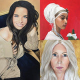 Personalized Oil Painting From Photos, handcraft art on Canvas-Show Case LIB101332-24