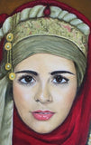 F&S Gift Store Portrait Painting Oil Painting Custom Portrait Antique Oil Painting Arab Girl Wall Art Birthday Gift Gift for Her Gift for Mom Girl Portrait