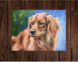 F&S Gift Store Custom dog painting on canvas custom dog portrait oil painting custom pet portrait painting dog svetlanamatevosjan personalized portrait art