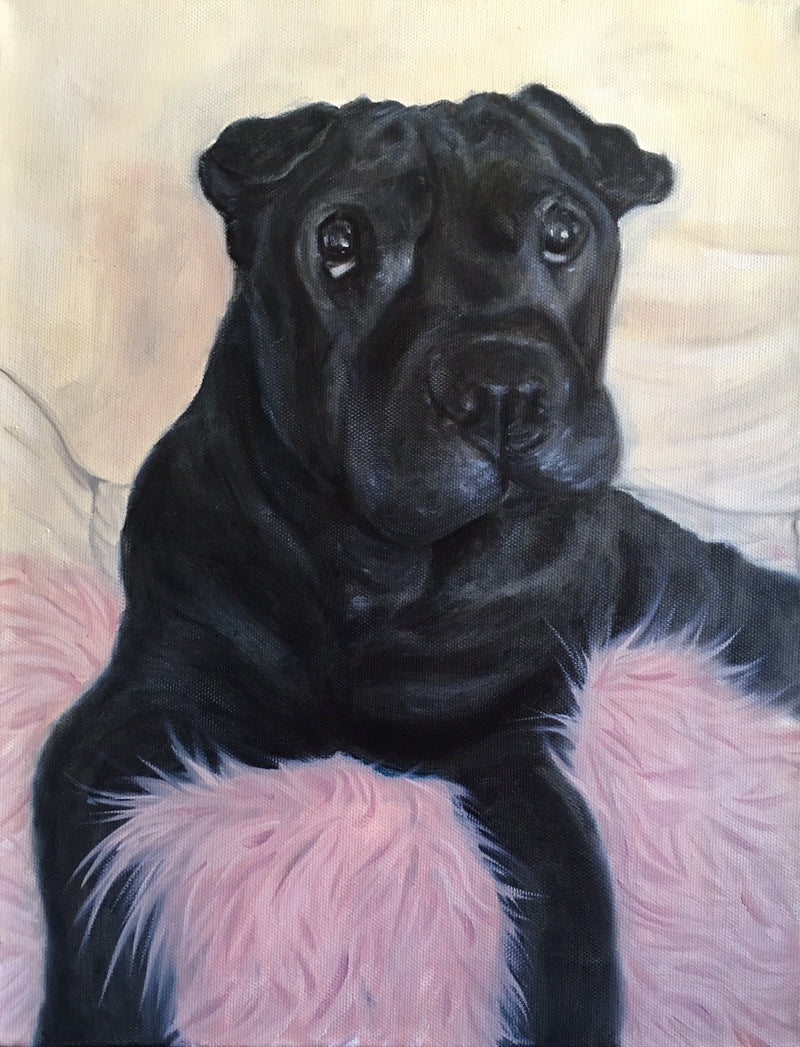 F&S Gift Store Custom Pet Portrait Painting, Personalized, Original, Animal Painting, Oil painting, Acrylic painting, Painting from photo