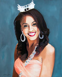 F&S Gift Store Oil Portrait Painting Commission from Photo on Organic Cotton Canvas