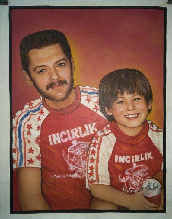 Personalized Oil Painting From Photos, handcraft art on Canvas-Show Case GFC101365-12