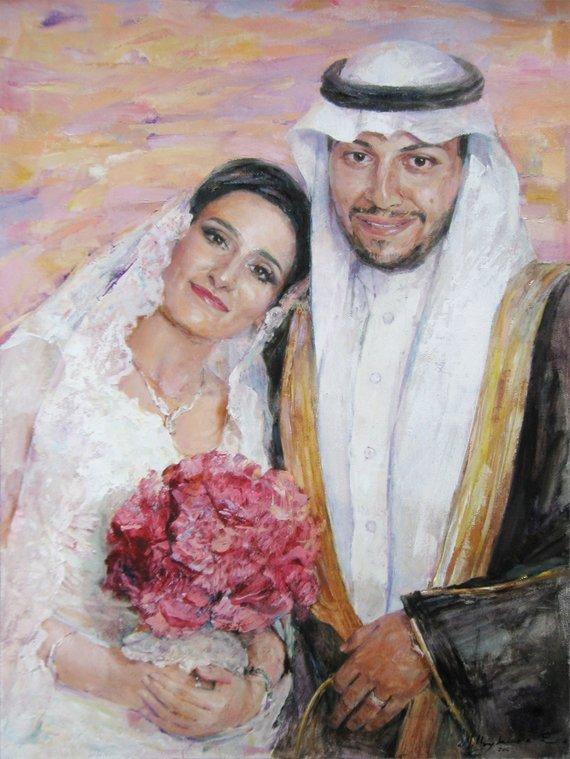 Personalized Oil Painting From Photos, handcraft art on Canvas-Show Case TEH100760-20