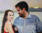 Personalized Oil Painting From Photos, handcraft art on Canvas-Show Case DEL100623-24