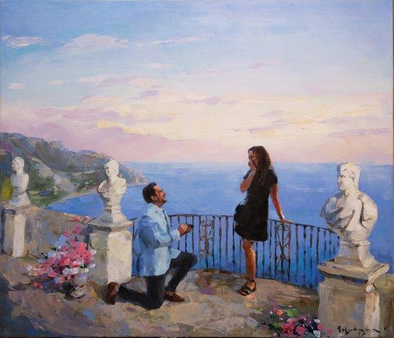 Personalized Oil Painting From Photos, handcraft art on Canvas-Show Case TNS102149-12