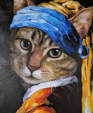 F&S Gift Store Hand Painted Custom Dog Cat Portrait Oil Painting, Paint from Digital Image , Commission Pet Art in Victorian Clothes Military Uniform