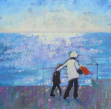 F&S Gift Store Original Custom Family Portrait from your own Photos. Oil Painting on Canvas. Commissioned Art.