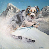 F&S Gift Store Silly Pet Portrait: Custom Oil Painting on 12x12" Canvas, Gift for Dog Lovers and Cat Lovers, Painting of your pet in funny costume
