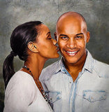 F&S Gift Store Couple custom Portrait, digital painting from Photo, style oil painting, family gift portrait