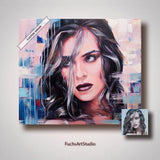 Personalized Oil Painting From Photos, handcraft art on Canvas-Show Case HOD101626-24