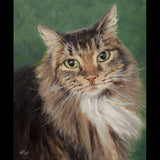 F&S Gift Store Custom cat portrait, Pet portrait, Cat painting - oil painting on canvas. 50% DEPOSIT. Handmade Custom pet portrait.