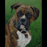 F&S Gift Store Custom Dog portrait, Pet portrait, Dog Painting, Dog Art - MULTIPLE dogs & landscape - oil painting 40x30 inches, from your photos