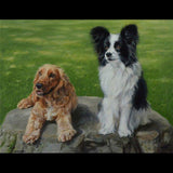 F&S Gift Store Custom pet portrait, Dog portrait, Dog painting, Custom dog portrait, on canvas. 50% DEPOSIT. Handmade.