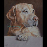 F&S Gift Store Custom pet portrait, dog portrait, Dog art - oil painting on canvas. 50% DEPOSIT. Handmade Custom pet portrait.