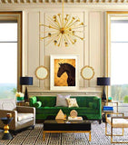 F&S Gift Store Custom OIL on GOLD Pet horse portrait Luxurious High Quality Realistic painting from your photographs Wall Art gift for animal lover.