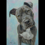 F&S Gift Store Custom portrait, Pet portrait, Dog Painting, Westie - oil painting on canvas. 50% DEPOSIT. Handmade Custom pet portrait.