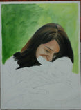 F&S Gift Store Custom Portrait, Gift for Mom, Gift for baby, Birthday Gift,Photo to Painting,Oil Painting,Mother child love Gift, Emotional gift