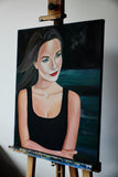 F&S Gift Store Oil Portrait Girl Realistic Original Custom Portrait Painting From Photo Сolor Portrait