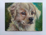 F&S Gift Store Custom Dog portrait oil painting custom pet lover gift Commission dog painting Golden retriver portrait painting custom animal painting dogs