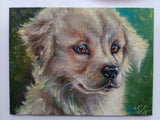 F&S Gift Store Custom Dog portrait oil painting custom pet lover gift Commission dog painting Golden retriver portrait painting custom animal painting dogs