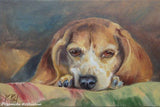 F&S Gift Store CUSTOM DOG PORTRAIT Dog Art Realistic oil painting on canvas Hand painted from photographs Pet memorial For dog lover Rhodesian Ridgeback
