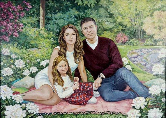 Personalized Oil Painting From Photos, handcraft art on Canvas-Show Case CAB101768-36
