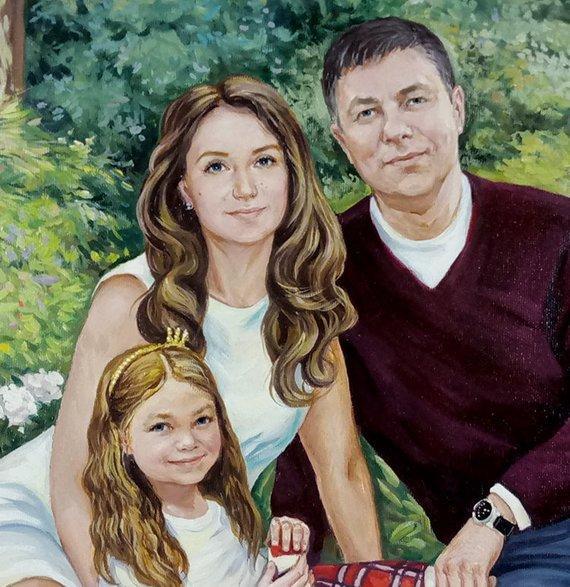 Personalized Oil Painting From Photos, handcraft art on Canvas-Show Case CAB101768-36